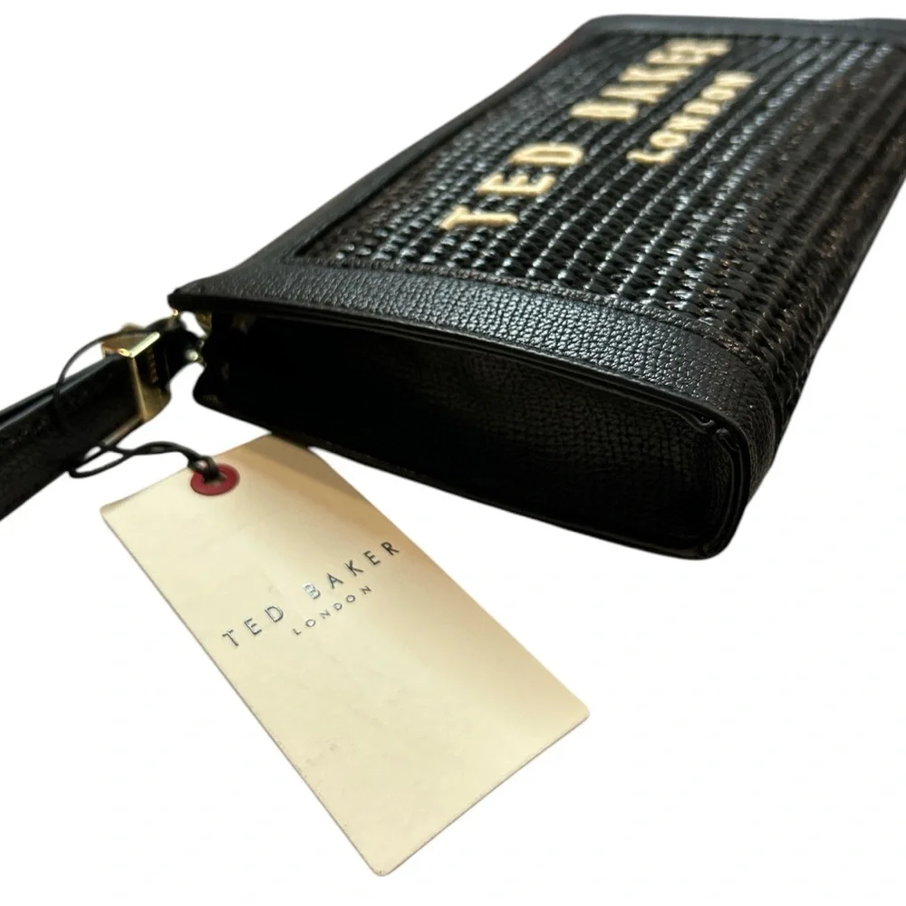 Sold⭐️⭐️Ted Baker Raffia Clutch/Wristlet NWT - Picture 2 of 4